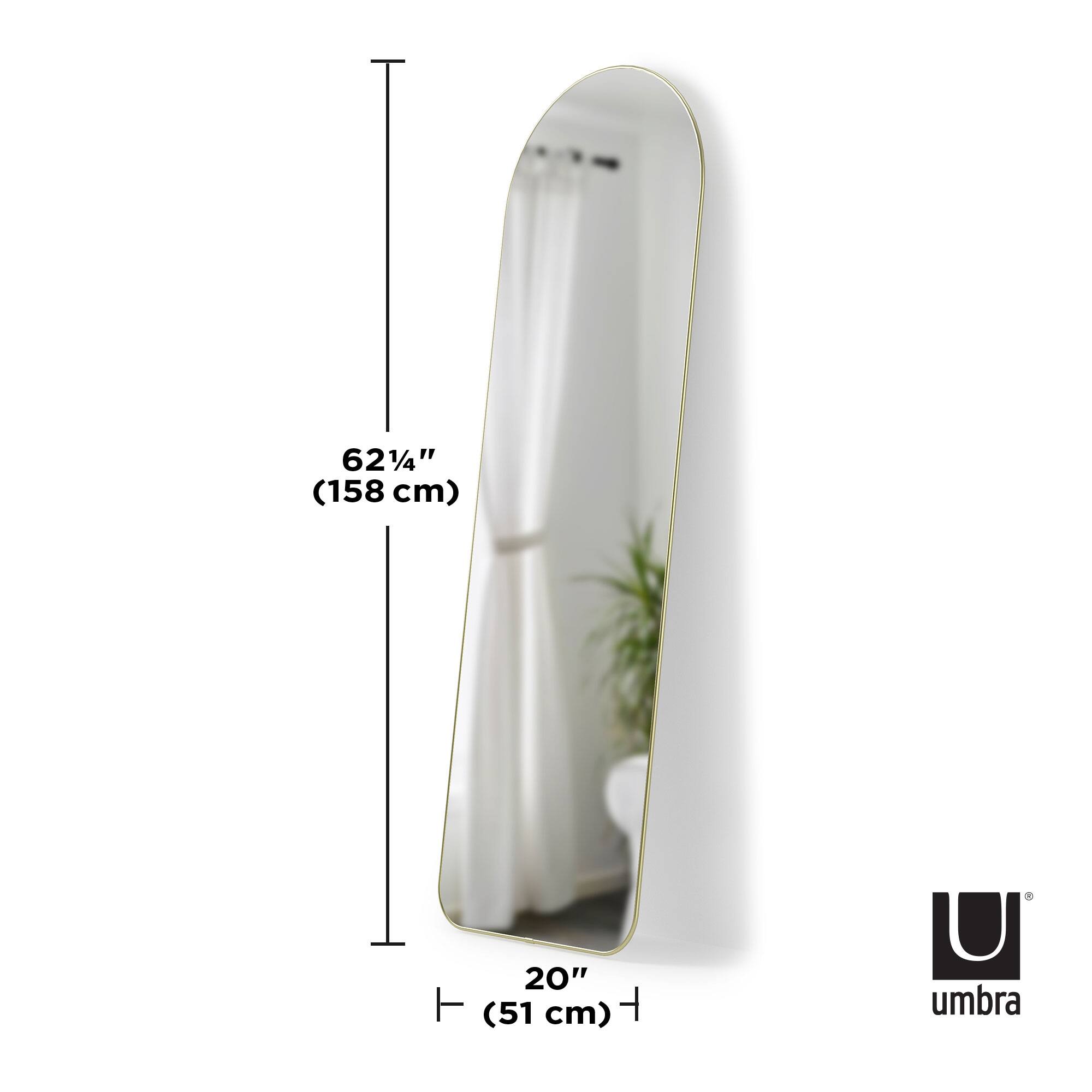 Umbra 62" Brass Hubba Arched Mirror